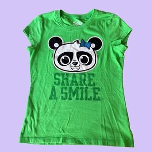 Y2K Justice Panda Share A Smile Graphic T-Shirt Baby Tee Scene #18